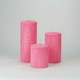 Trio cylindres 80mm Rose