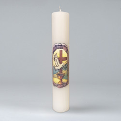 Cierge de baptême sérigraphié