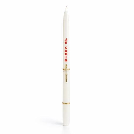 Cierge de baptème/communion relief